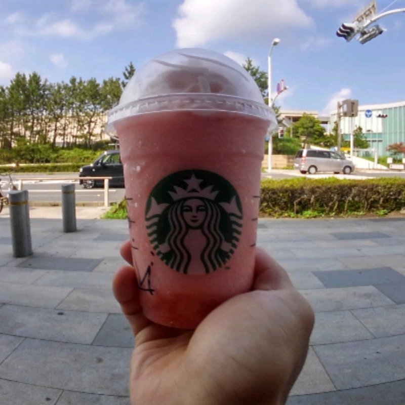 ピーチピンクフルーツフラペチーノ(スターバックス コーヒー 江ノ島店)