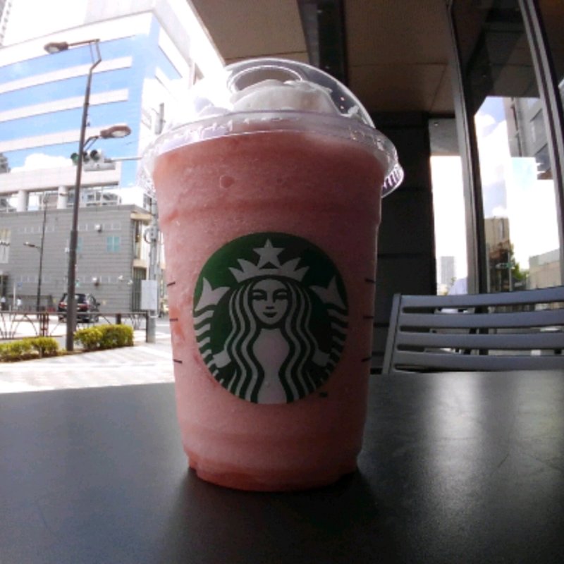 ピーチピンクフルーツフラペチーノ(スターバックスコーヒー 金町駅南口店)