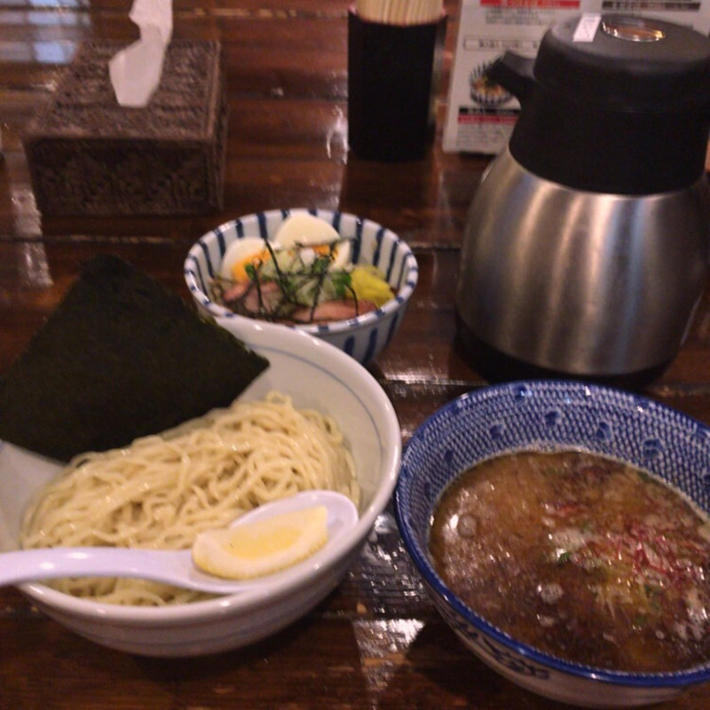 特製鶏めし+鶏つけそば(らぁめん 欽山製麺所)