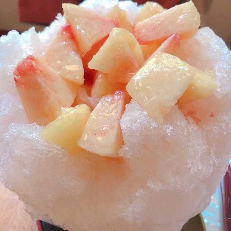 桃のかき氷(大阪浪花家 )