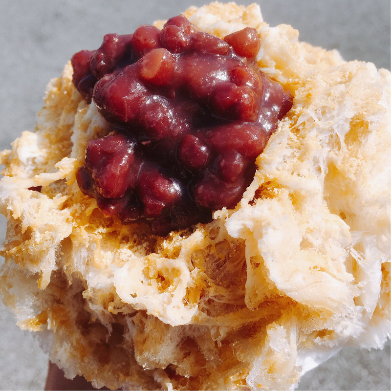 信玄氷(蔵元八義の直営 天然氷のかき氷 道の駅はくしゅうエブリ前店)