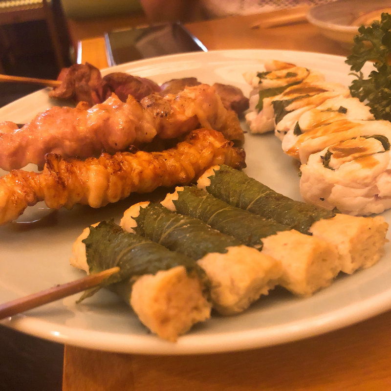 盛り合わせ(焼きとり 東山鳥八)