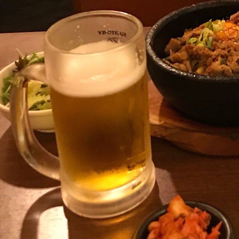 生ビール 中(大同門 阪急三番街店)