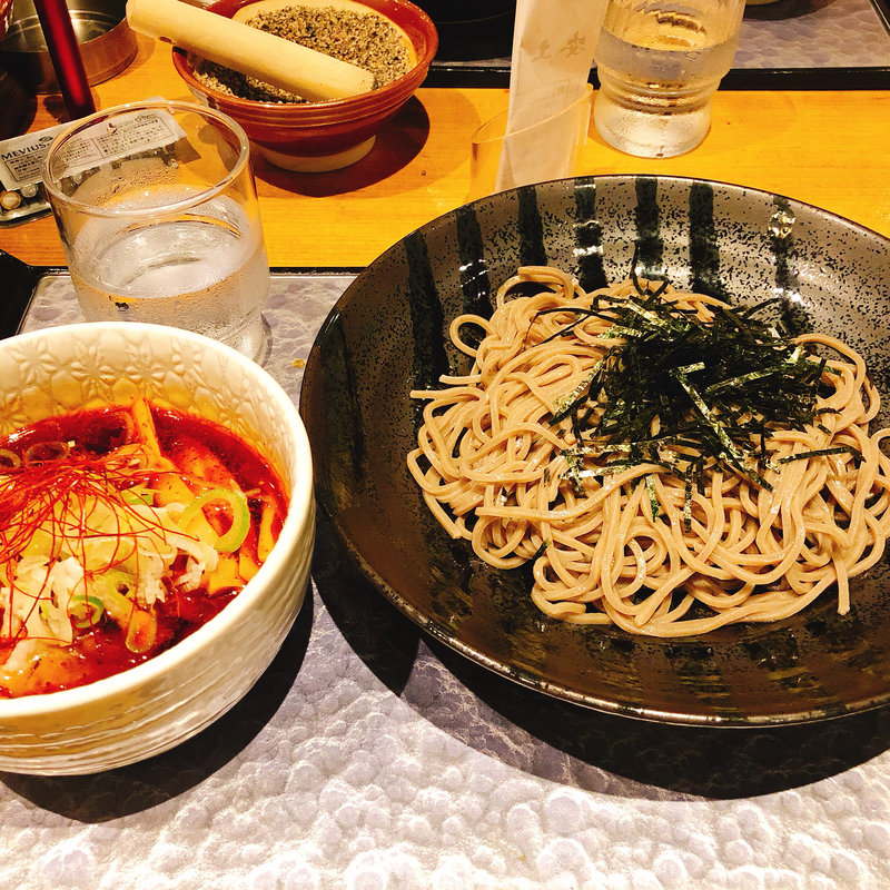 冷やしつけそば  激辛(つけ蕎麦の阿国 歌舞伎町店)