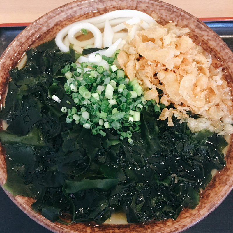 わかめうどん2玉(讃岐うどん 條辺)