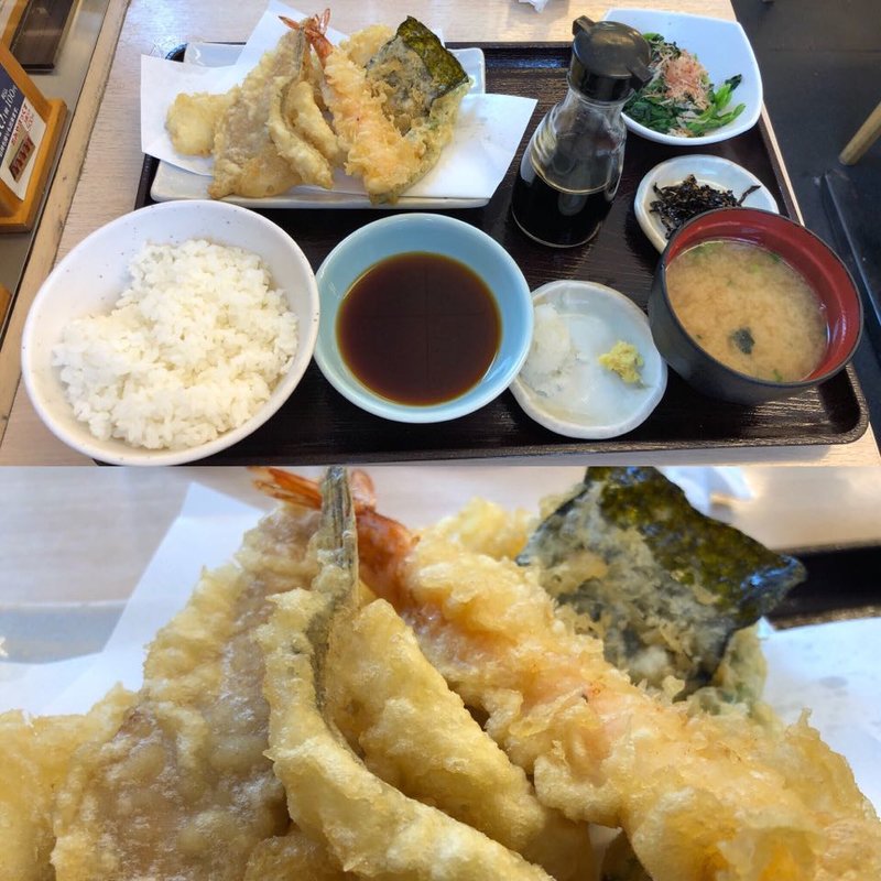 煮穴子・メゴチの海鮮定食(天丼てんや 京急大森海岸店)