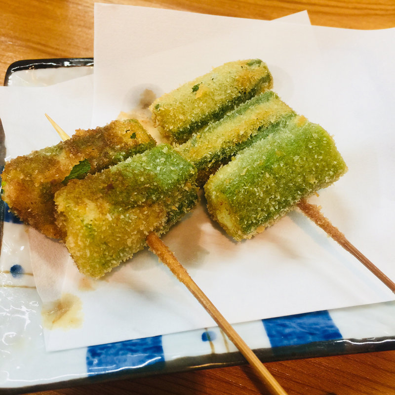 おくら串揚げ(酔ってけ場 キンマル酒場)