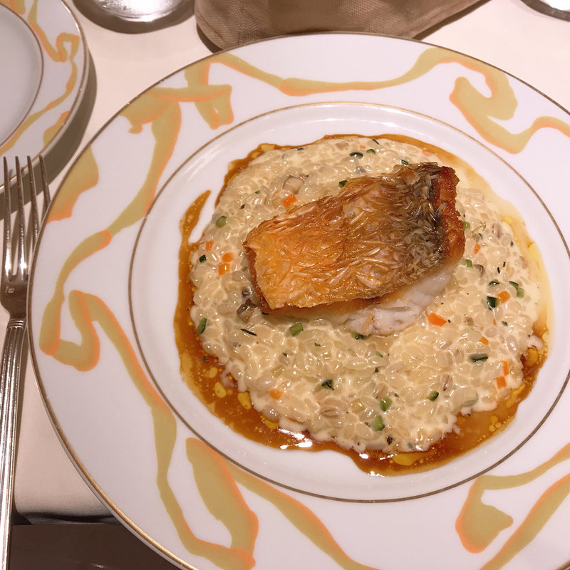 鯛のリゾット(ル サロン ジャック・ボリー)