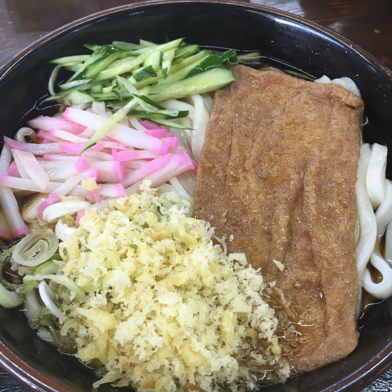 冷やしきつねうどん大(讃岐うどん あじな味)
