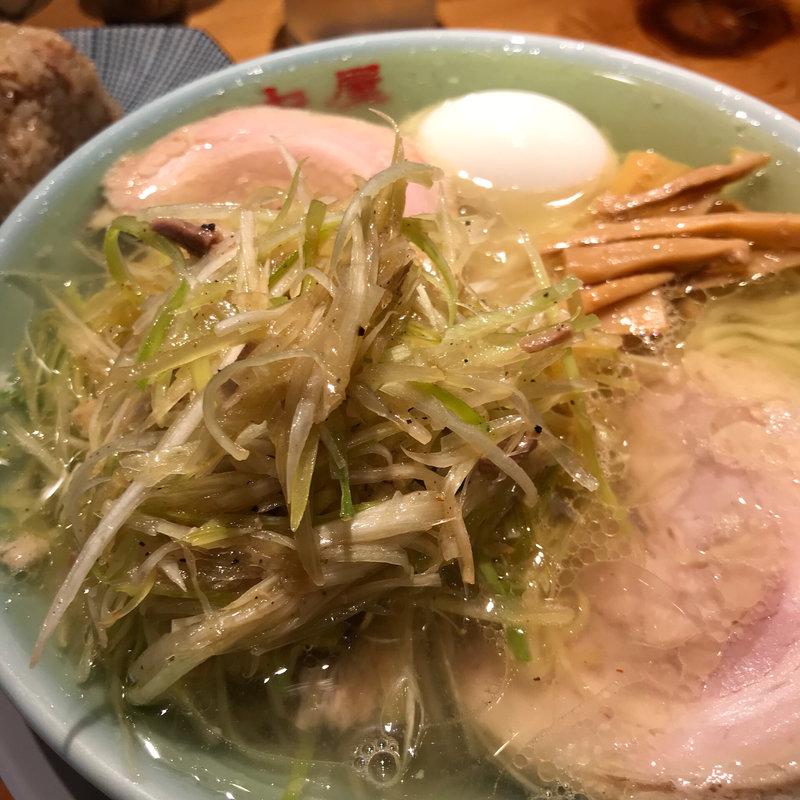 ねぎそば＋塩味玉子(田中屋 )