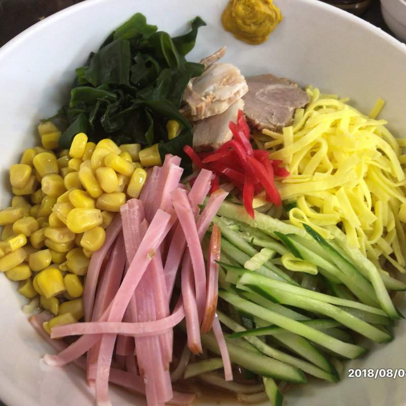 ハッスル冷やし中華 正油だれごまだれ(ハッスルラーメンホンマ 亀戸店)