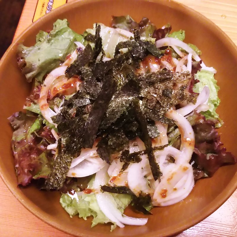 さっぱり旨みサラダ(鳥貴族 武蔵新田店)