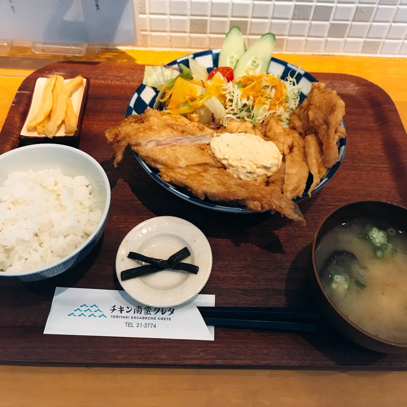 Wチキン南蛮定食(クレタ )
