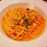海老のトマトクリームソース(ゆであげパスタ＆焼き上げピザ ラパウザ 川崎モアーズ店)