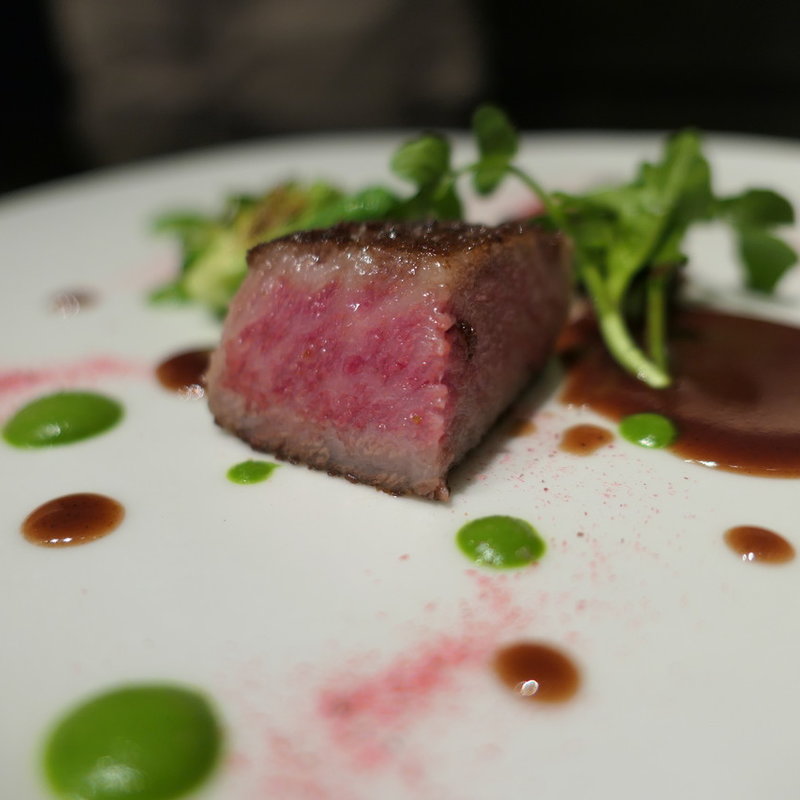 松阪牛のステーキを色々な味で(祇園 呂色)