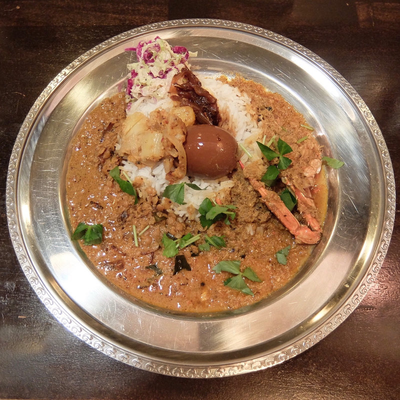 スリランカ蟹カリー(定食堂 金剛石)