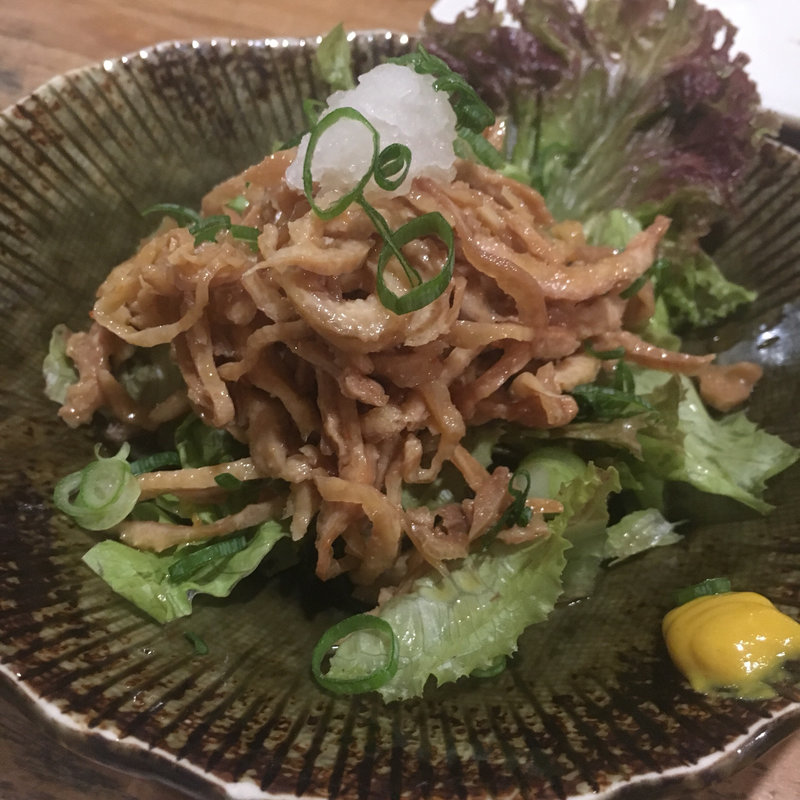 鶏皮ポン酢(チキンジョージ)