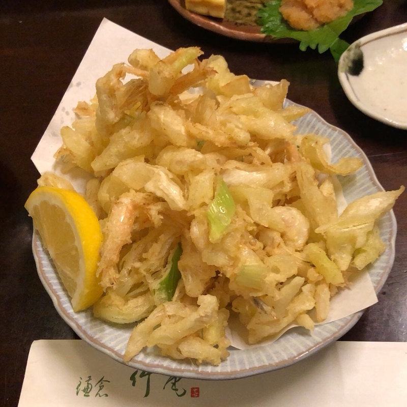 白海老のバラ揚げ(ちくあん)