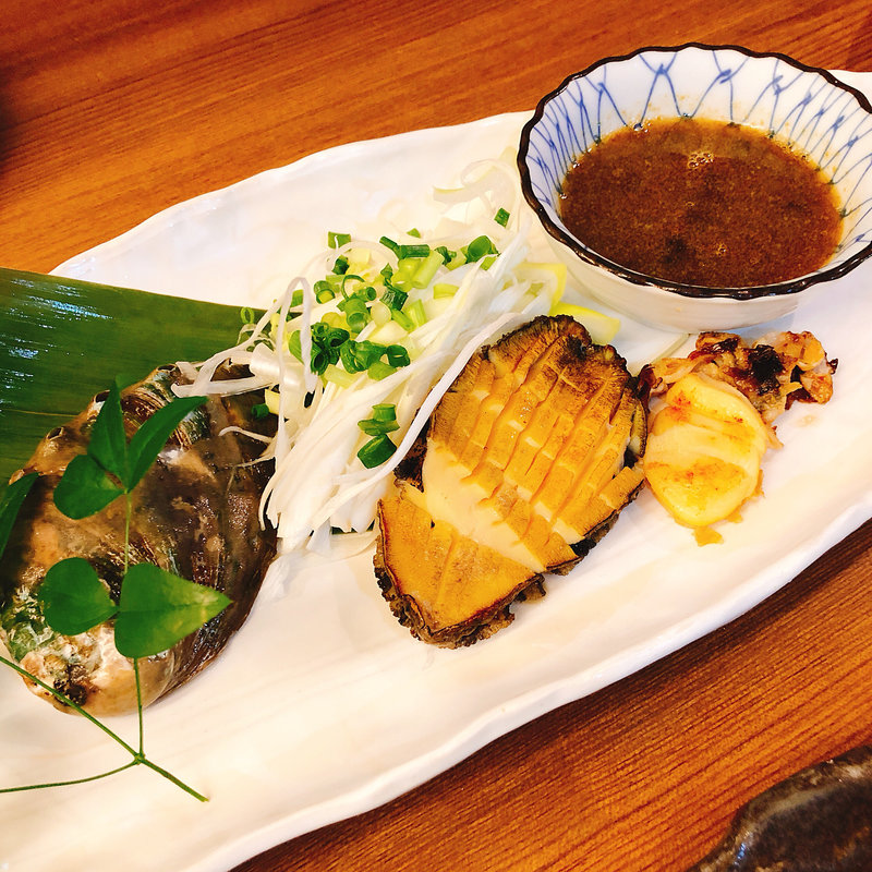 活あわび刺し(東京イカセンター)