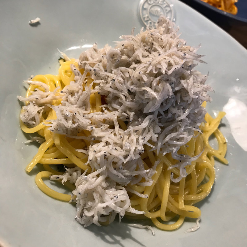 釜揚げしらすのペペロンチーノ(ビオディナミ 横浜店 )