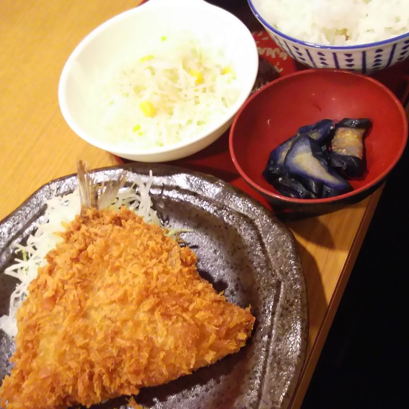 アジフライ定食(一軒め酒場 京急川崎店)