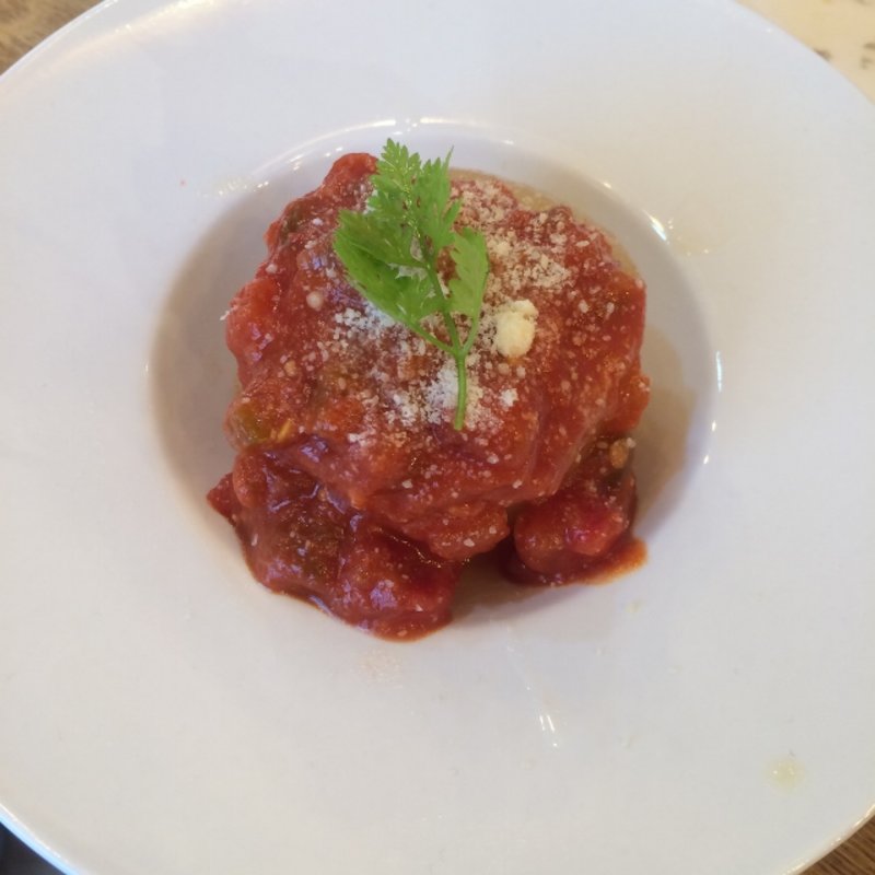 大根レッドピリ辛サルサソース(日本酒と泡とおでん スタンド酒場てんてん)