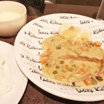 サーモンムニエル野菜バターソース(レストラン ウッドスプーン 六本木 薬膳料理)