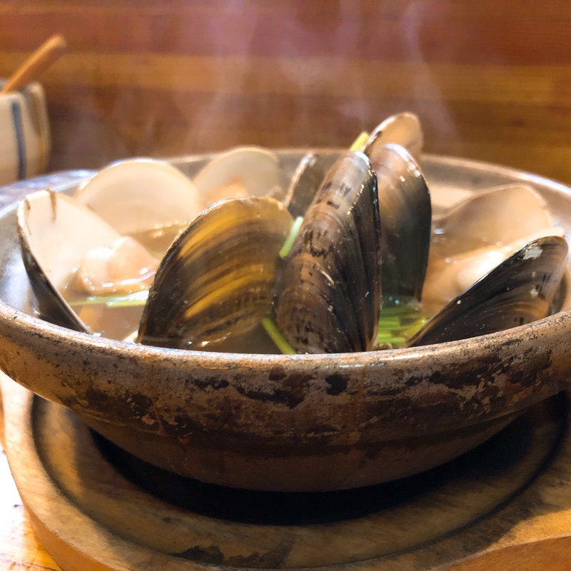 ハマグリの酒蒸し(酒蔵駒忠 浅草橋駅前店)