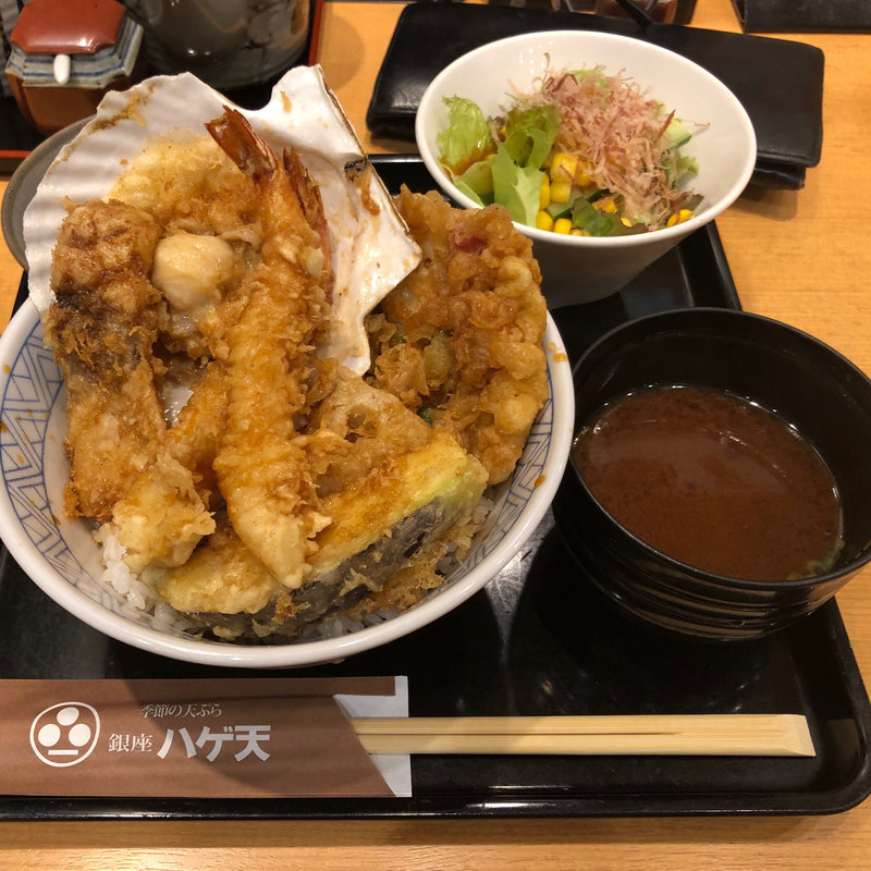 夏味天丼(銀座ハゲ天 アトレ大森店)
