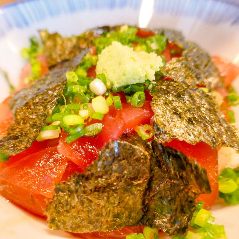 もり蕎麦と鉄火丼(ささ家)