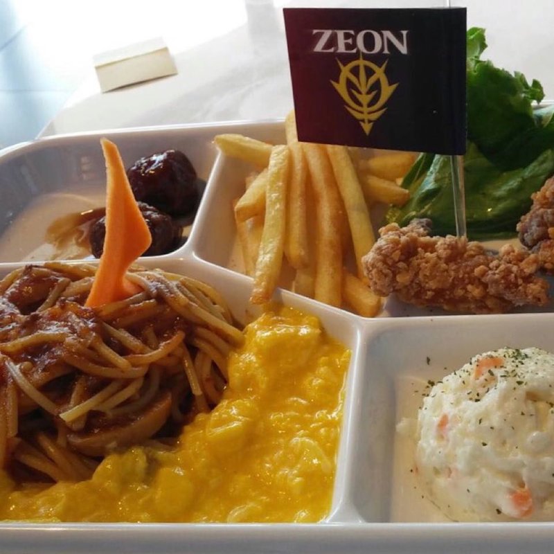 キッズプレート　シャアザクスパゲッティver.(ガンダム スクエア （GUNDAM SQUARE）)