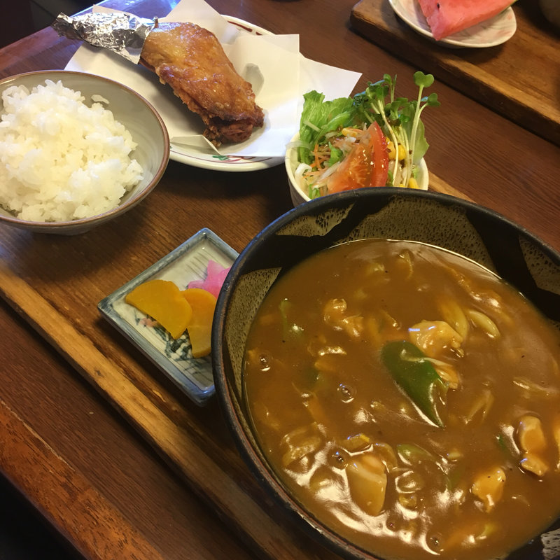 大吉カレー定食(めん処 玉川)