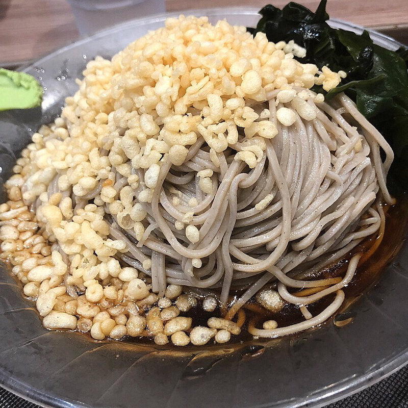 冷やしジャンボたぬきそば(名代 富士そば 立川店)