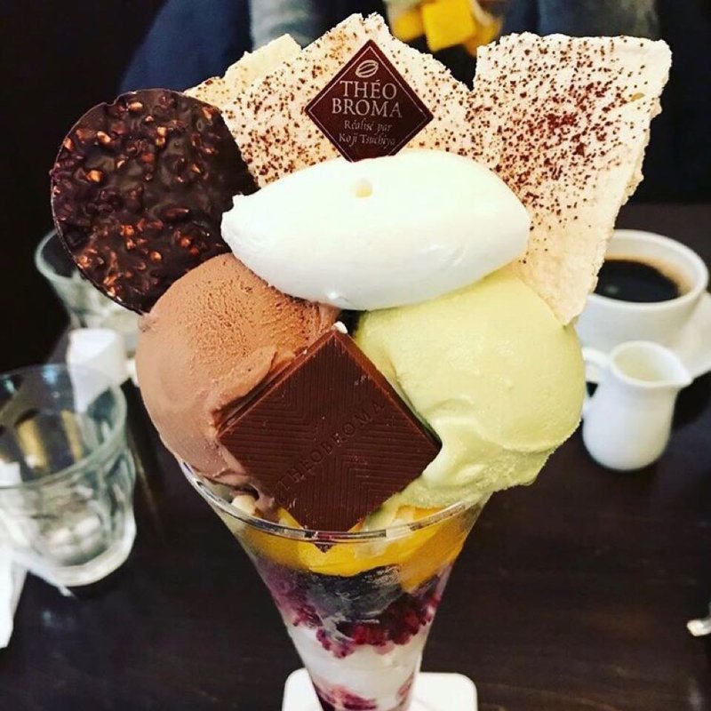 チョコレートパフェ(ジェラテリア テオブロマ神楽坂店)