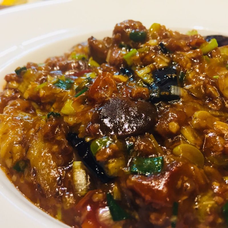 茄子の豆板醤炒め(陸羽 )