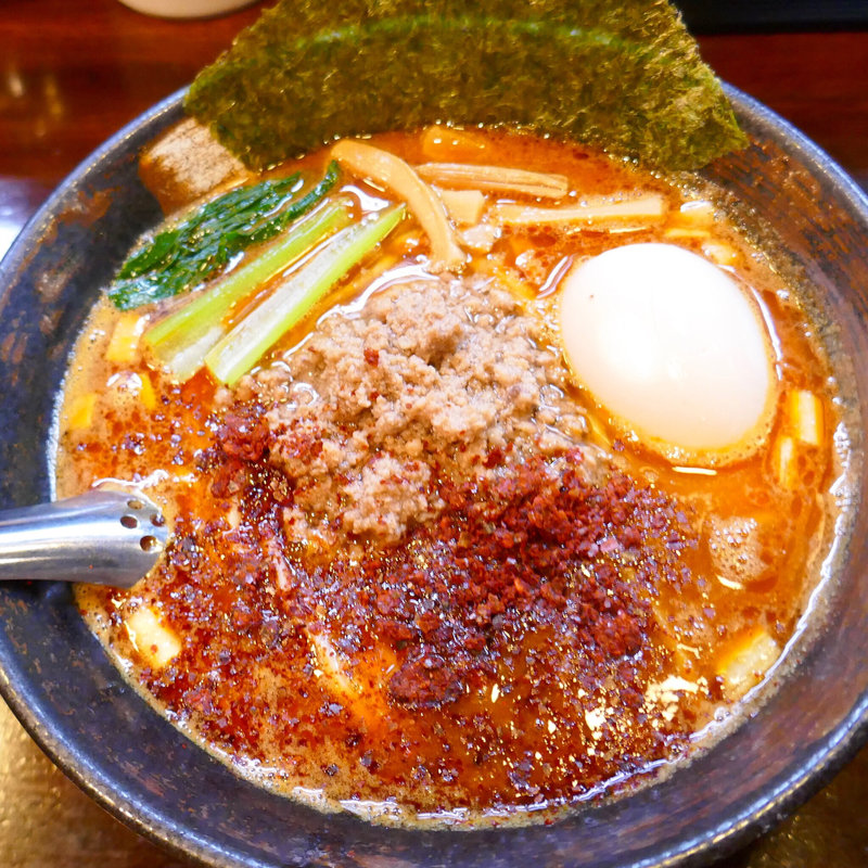 味玉KARA辛ーメン(麺座 かたぶつ )