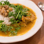 チキンカレー、パクチー増量、ジャスミンライス(curry phakchi(パクチー))