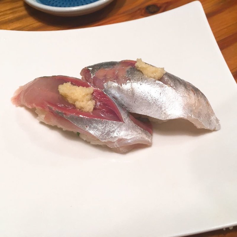 あじ握り(立ち飲み ますらお)