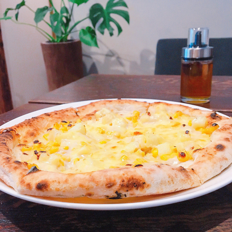 コーンとじゃがいものクリームソース(カフェ フクバコ （coffee fukubako）)