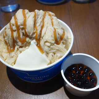 タピオカミルクティーかき氷(カップ)(THE GUEST cafe&diner 福岡パルコ店)