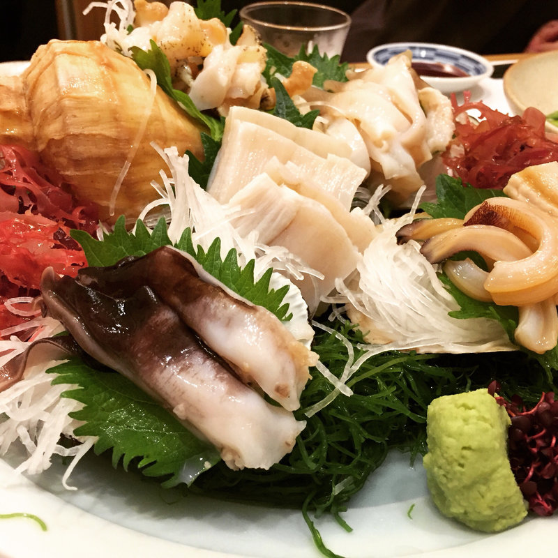 貝刺身の盛り合わせ(貝料理　吟 )