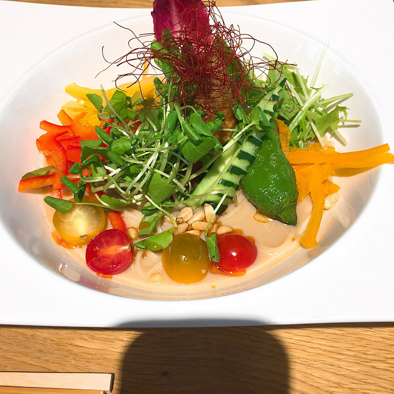 ぷれぃと 冷製 担々麺(CAFF&DINING 奏樹)