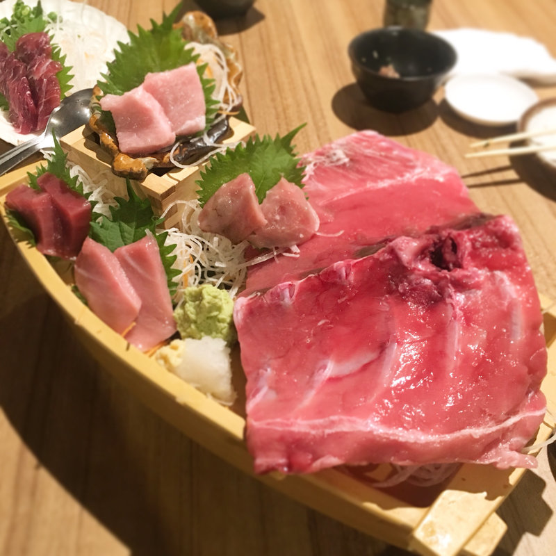 本鮪中落ちセット(マグロ専門居酒屋　浦島健太郎 大森店 )