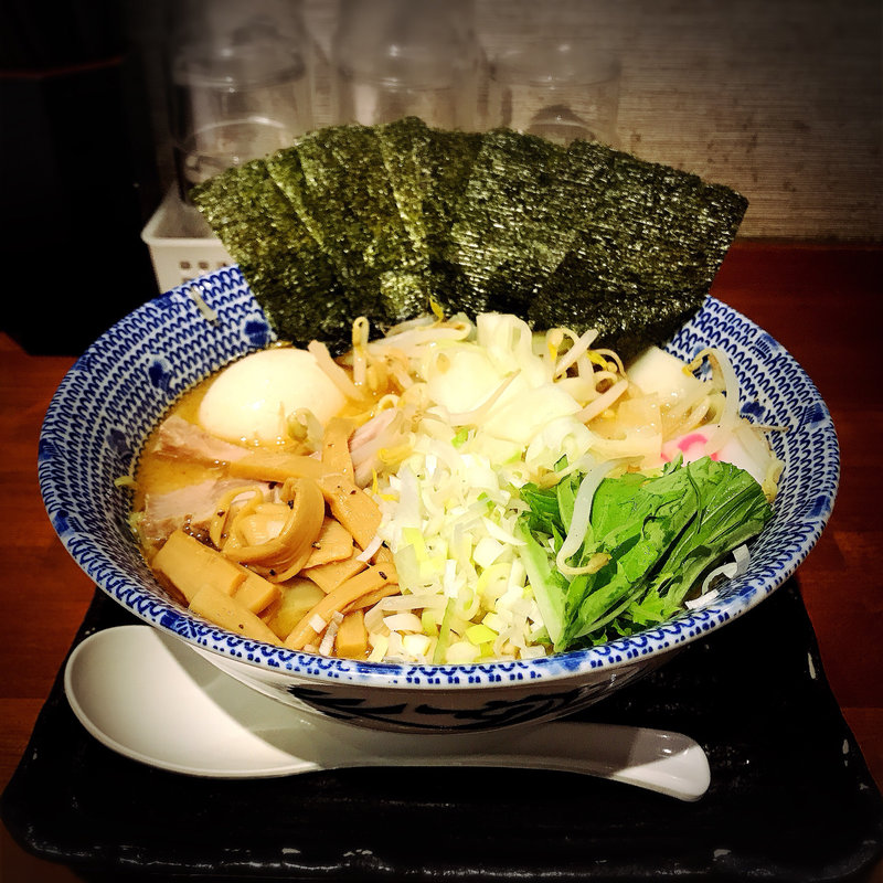 味玉野菜中華そば(つけそば・まき野)