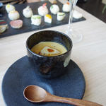 フォアグラ茶碗蒸し 黒トリュフあんかけ(IZAKAYA New Style(イザカヤニュースタイル))