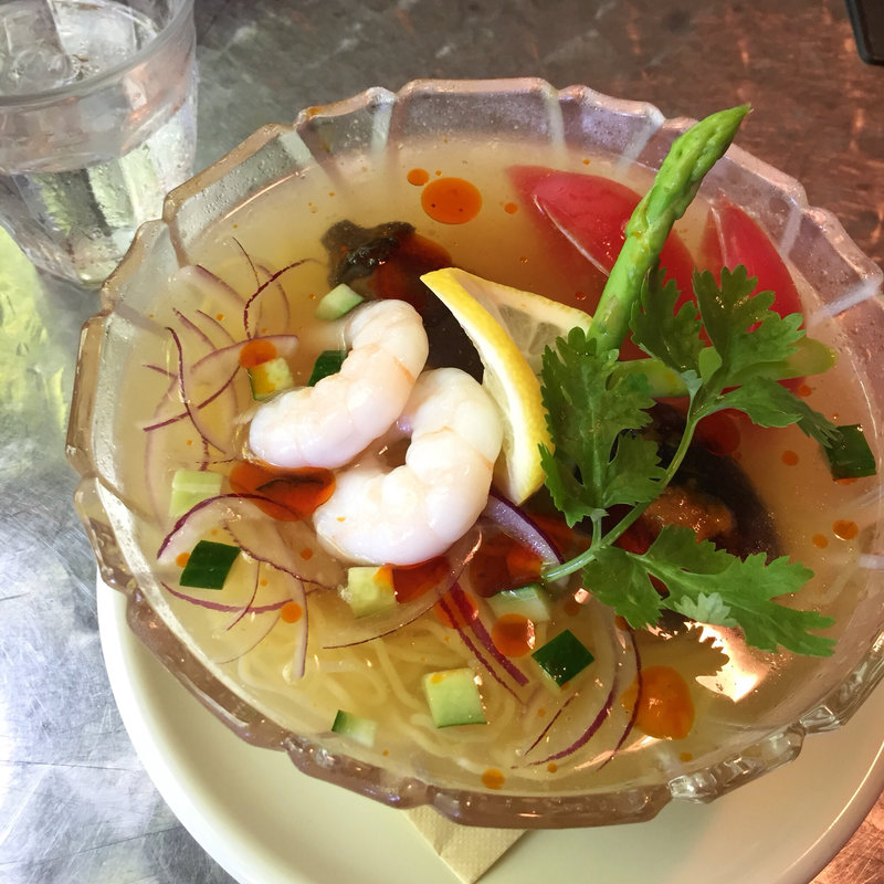 冷やしトムヤムクンラーメン(ペパカフェフォレスト)