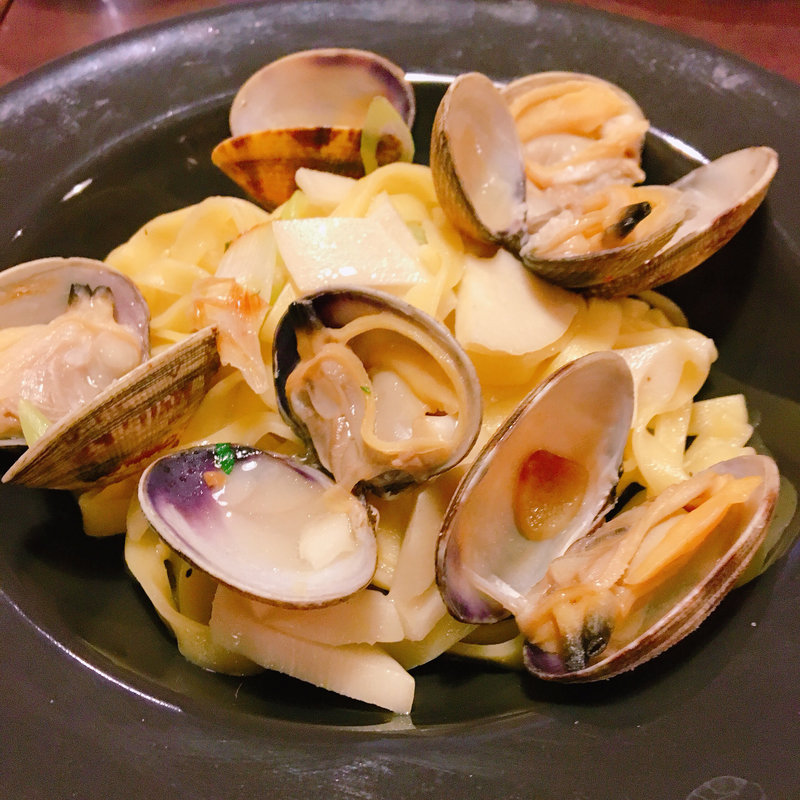 あさりと竹の子のペペロンチーノ タリアテッレ(バルハチゴー)