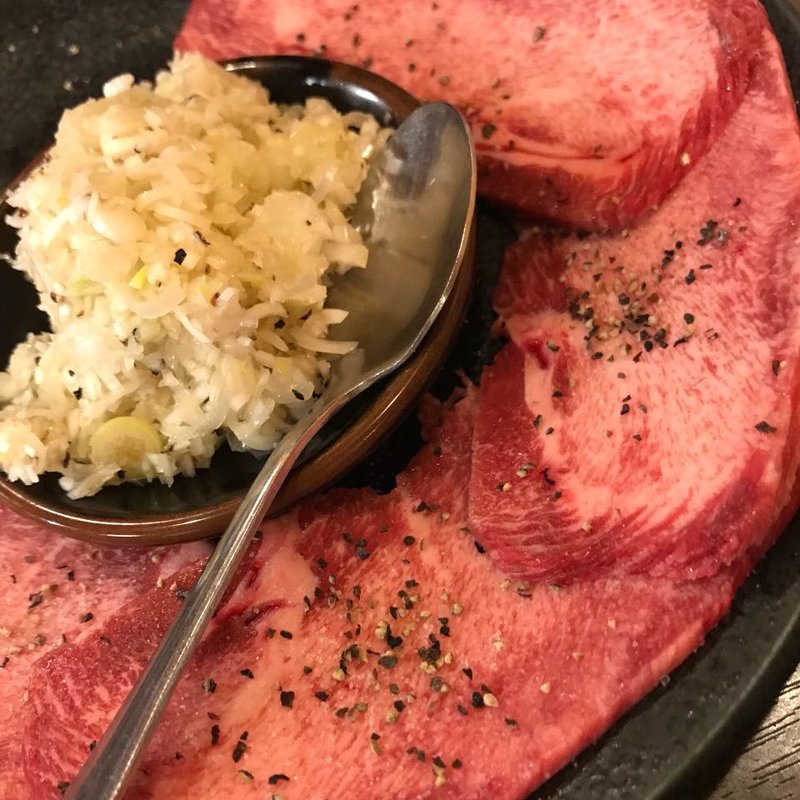 ねぎ塩タン(焼肉うみかぜ)