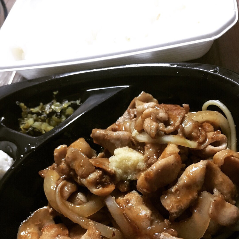 しょうが焼き弁当大盛り(ほっともっと 南6条店)