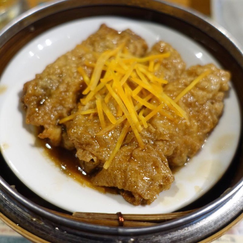 湯葉巻きオイスターソース蒸し(添好運 日比谷店)